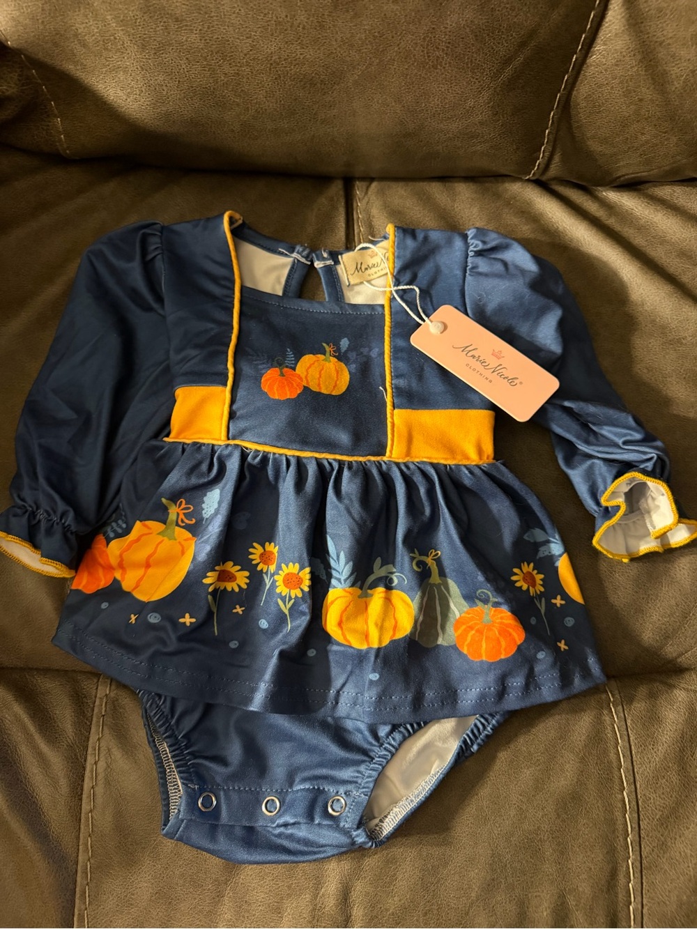 NWT Marie Nicole Fall Harvest Infant Outfit